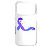 Carcasa para iPhone 17 Pro Cinta de sobreviviente del Suicidio para Mujer, prevención, Color Morado y Azul