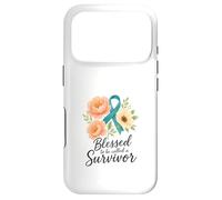 Carcasa para iPhone 17 Pro Cinta Floral Verde Azulado Survivor Art