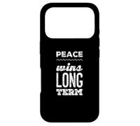Carcasa para iPhone 17 Pro Cita de Odio la Guerra: «Di no a la Guerra, no a la Guerra, la Paz GANA a Largo Plazo»