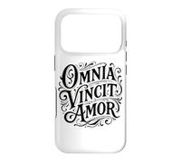 Carcasa para iPhone 17 Pro Cita de Omnia Vincit Amor Latin Love Conquers All