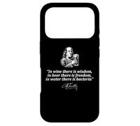 Carcasa para iPhone 17 Pro Cita Divertida de Benjamin Franklin para Beber