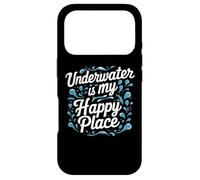 Carcasa para iPhone 17 Pro Cita Divertida de Buceo bajo el Agua es mi Lugar Feliz