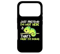 Carcasa para iPhone 17 Pro Cita Divertida de «Chameleon Not Here» sobre un Animal para Antisocial