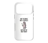 Carcasa para iPhone 17 Pro Cita Divertida sobre el sueño de un Perezoso Perezoso: Totally Got out of Bed Today