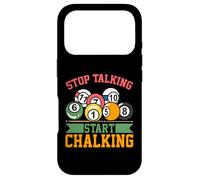 Carcasa para iPhone 17 Pro Cita Graciosa de Billar - Stop Talking Start Chalking