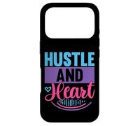 Carcasa para iPhone 17 Pro Cita Motivacional inspiradora de Hustle and Heart