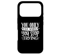 Carcasa para iPhone 17 Pro Cita Motivacional You Only Fail When You Stop Trying