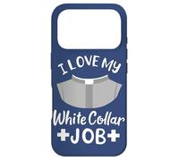 Carcasa para iPhone 17 Pro Cita Pastor I Love My White Collar Job Christian Believer
