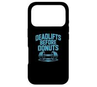 Carcasa para iPhone 17 Pro Citas Divertidas de Gimnasio Peso Muerto Antes de donas Gimnasio Motivacional