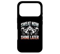 Carcasa para iPhone 17 Pro Citas Divertidas de Gimnasio Suda Ahora Brilla más Tarde Gimnasio Motivacional