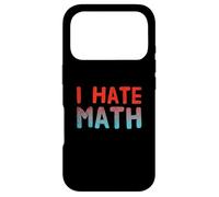 Carcasa para iPhone 17 Pro Citas Divertidas de matemáticas Cita de Texto para Gente Divertida Odio Las matemáticas