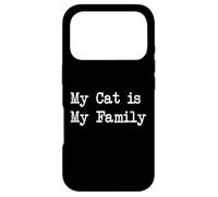 Carcasa para iPhone 17 Pro Citas Divertidas de My Cat is My Family