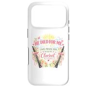 Carcasa para iPhone 17 Pro Clarinete Clarinetista Jugador Músico Pascua Jesús Chica Mujeres