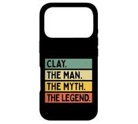 Carcasa para iPhone 17 Pro Clay The Man The Myth The Legend - Cita Personalizada Divertida