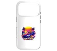 Carcasa para iPhone 17 Pro Coastal Fox Night Drive Retro Atardecer