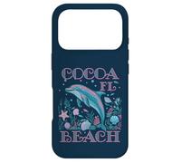 Carcasa para iPhone 17 Pro Cocoa Beach FL Delfines Amante Colorido Souvenir DE Playa