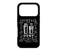 Carcasa para iPhone 17 Pro Coctelera Bartender Bar Bebidas Alcohólicas Patente Vintage