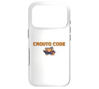 Carcasa para iPhone 17 Pro 【Code DE CROUTO】 Herramienta de Ilustración de AI Agente de IA Ejecución Binario Hacker Dot Gake GPT