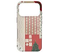 Carcasa para iPhone 17 Pro Colcha de Punto de Navidad con diseño de árbol de Navidad