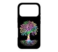 Carcasa para iPhone 17 Pro Colorful Life Is Really Good Vintage Unique Tree Art