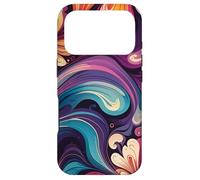 Carcasa para iPhone 17 Pro Colorido Abstracto Fluir Floral Remolino Arte