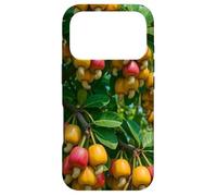 Carcasa para iPhone 17 Pro Colorido árbol frutal de anacardo, diseño botánico de Naturaleza Tropical