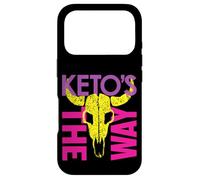 Carcasa para iPhone 17 Pro Colorido Keto Warrior Space Bounty Hunter Skull Parody 80's