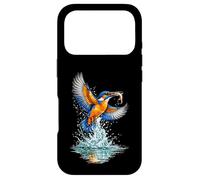 Carcasa para iPhone 17 Pro Colorido Martín Pescador Catching Fish Wildlife Art