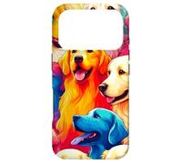Carcasa para iPhone 17 Pro Colorido Pop Art Retrievers Perro Amante Golden Retriever