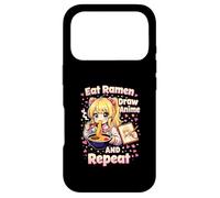 Carcasa para iPhone 17 Pro Come Ramen Dibuja Anime Y Repite | Linda Chica Manga Kawaii