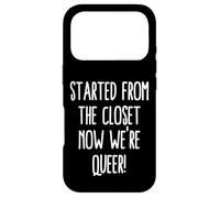 Carcasa para iPhone 17 Pro Comenzó Desde El Armario Ahora Somos Queer Divertido Salir del Armario Gay