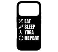 Carcasa para iPhone 17 Pro Comer Dormir Yoga Repetir Autocuidado