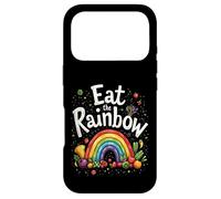 Carcasa para iPhone 17 Pro Comer Saludable Vegetariano Vegano Come El Arco Iris