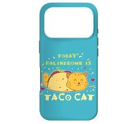 Carcasa para iPhone 17 Pro Comida Mexicana Foodie Cita Divertida Hoy Palíndromo Es Taco Cat