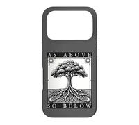 Carcasa para iPhone 17 Pro como Arriba Tan Debajo del Árbol de la Vida Sol Luna Místico Goth Tarot