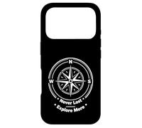 Carcasa para iPhone 17 Pro Compass Adventure Never Lost Explorer Diseño gráfico de Viaje
