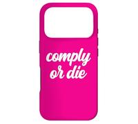 Carcasa para iPhone 17 Pro Comply Or Die Policing Activist Sarcástica Policía Viral Meme