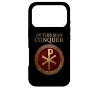 Carcasa para iPhone 17 Pro con Este Signo Conquista a Constantino el Grande Chi Rho