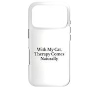 Carcasa para iPhone 17 Pro con mi Gato la Terapia es Algo Natural