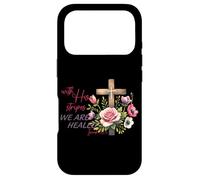 Carcasa para iPhone 17 Pro con Sus Rayas Somos sanados Isaías 53:5