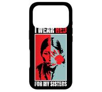Carcasa para iPhone 17 Pro Conciencia de Native America MMIW - I Wear Red For My Sisters
