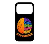 Carcasa para iPhone 17 Pro Conciencia del TDAH Afirmaciones del Trastorno de hiperactividad Cerebral