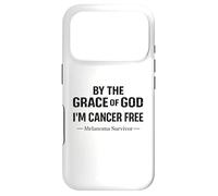 Carcasa para iPhone 17 Pro Conciencia sobre el Melanoma Soy una fe Cristiana Libre de cáncer de Melanoma