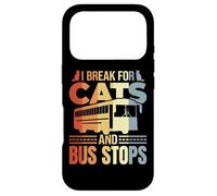 Carcasa para iPhone 17 Pro Conductor de Autobús Gato Broma Transporte Escolar