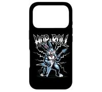 Carcasa para iPhone 17 Pro Conejo de Guitarra eléctrica Hop and Roll Heavy Metal Easter Bunny
