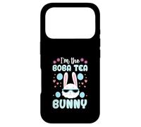 Carcasa para iPhone 17 Pro Conejo de Pascua Familiar a Juego con Flores I'm The Boba Tea Bunny