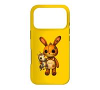 Carcasa para iPhone 17 Pro Conejo Kawaii Unicornio Espeluznante Lindo Conejo de Retazos de Halloween