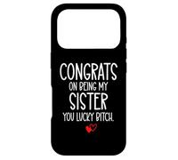 Carcasa para iPhone 17 Pro Congrats on Being My Sister You Lucky Big Sister Little Sis