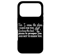 Carcasa para iPhone 17 Pro Conozco los Planes Que Tengo para ti Mensaje Cristiano