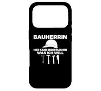 Carcasa para iPhone 17 Pro Construcción de viviendas Constructor Diciendo Accesorio de